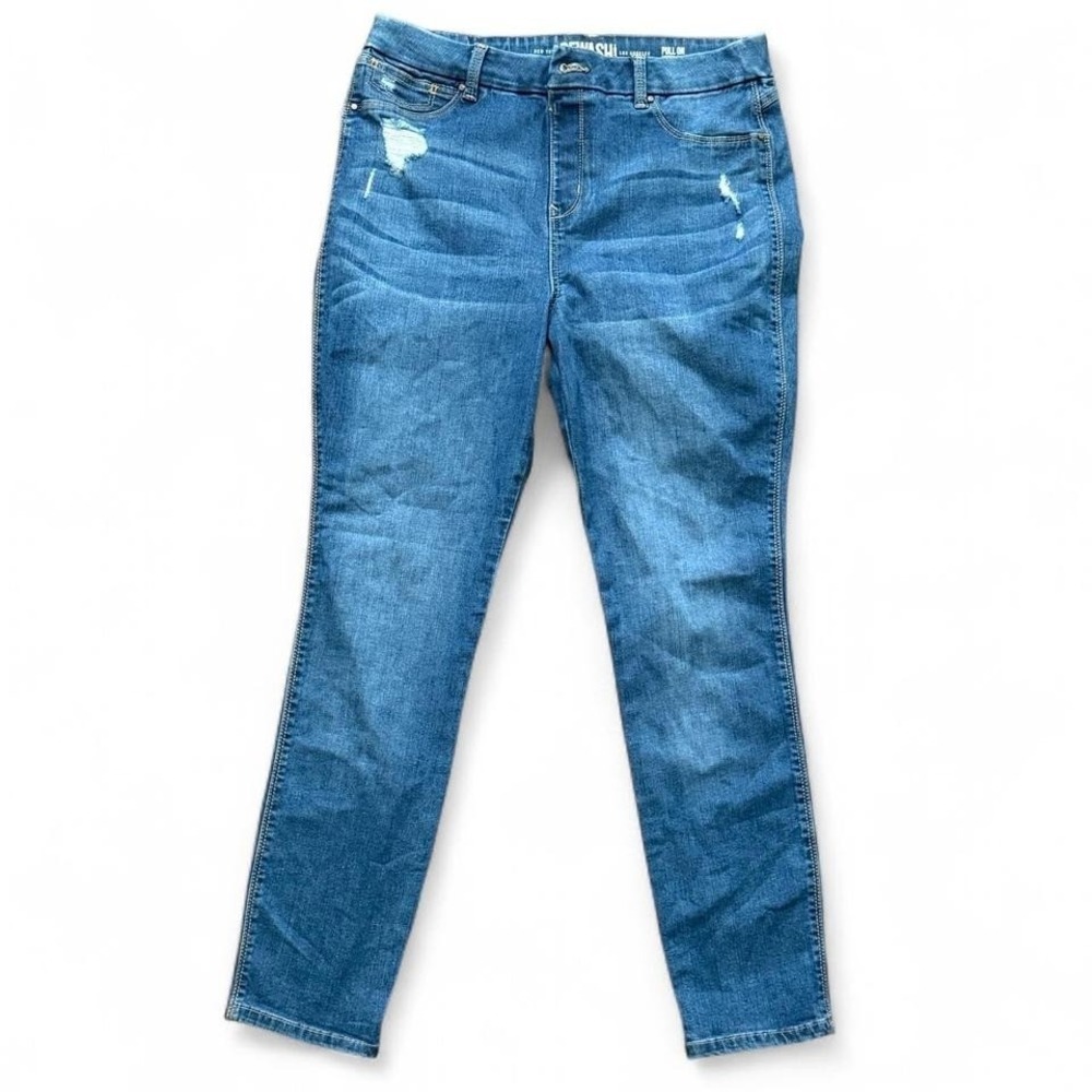 Rewash Brand Pull-On High Rise Skinny Jeans Women's 13/31 Medium Wash Denim